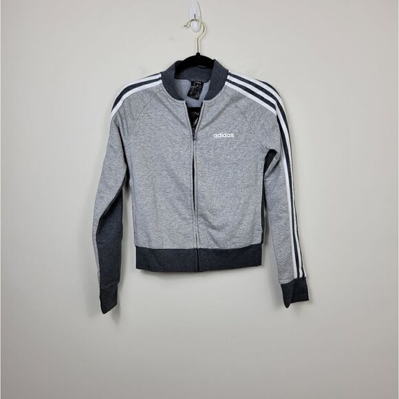 NWT Adidas Essentials Seasonal Bomber Jacket. Gray 2XS#026 - Picture 2 of 16